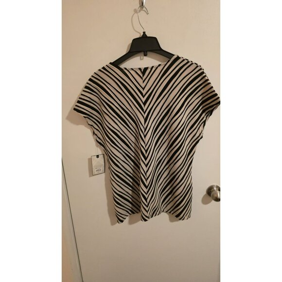 Dana Buchman Blouse Pullover Vneck Womens Size XL Office Preppy Church NWT - Picture 2 of 10